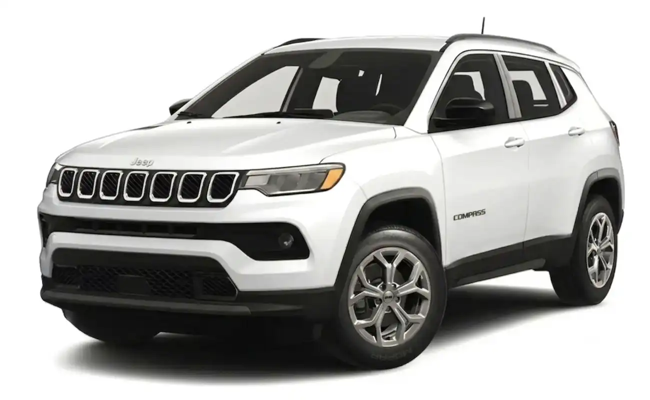 White Jeep Compass SUV